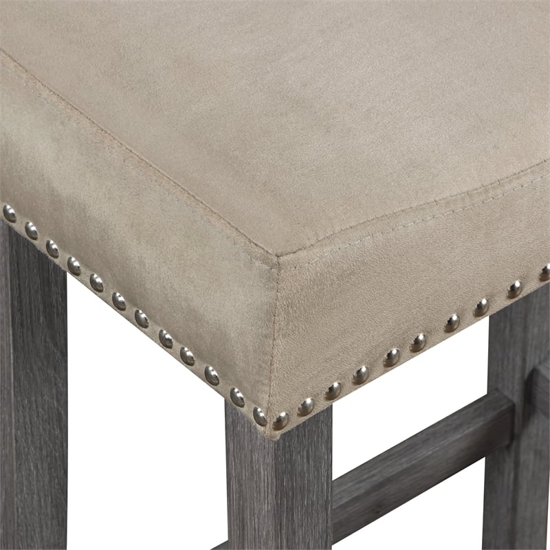 Celina 5-PC Counter Height Dining Set in Engineered Wood Antique Gray