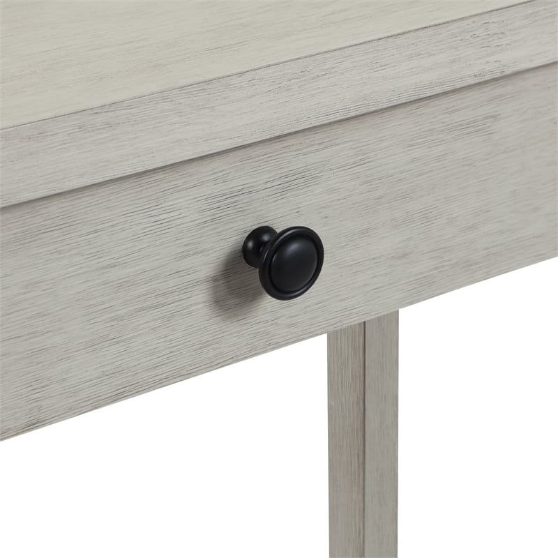 Victor Writing Desk with Drawer in Engineered Wood Champagne Oak Finish