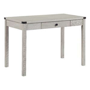 Victor Writing Desk with Drawer in Engineered Wood Champagne Oak Finish