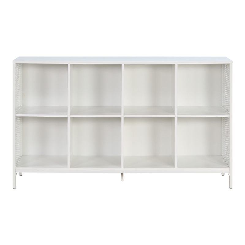 Ace 8 Cube Bookcase/Storage in White Engineered Wood