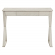 Marna Writing Desk w/ Drawer in Engineered Wood Weathered White Finish
