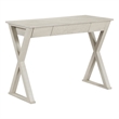 Marna Writing Desk w/ Drawer in Engineered Wood Weathered White Finish
