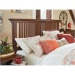 Modern Mission Queen Headboard in Wood  Vintage Oak Finish