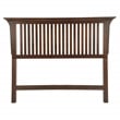 Modern Mission Queen Headboard in Wood  Vintage Oak Finish