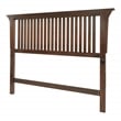 Modern Mission Queen Headboard in Wood  Vintage Oak Finish
