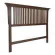 Modern Mission Queen Headboard in Wood  Vintage Oak Finish