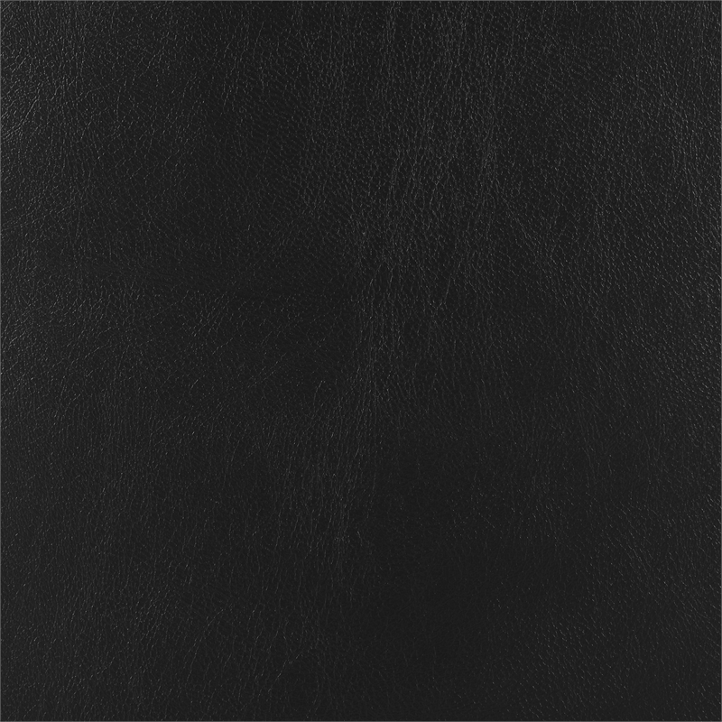 Mason Accent Reception Chair in Black Faux Leather