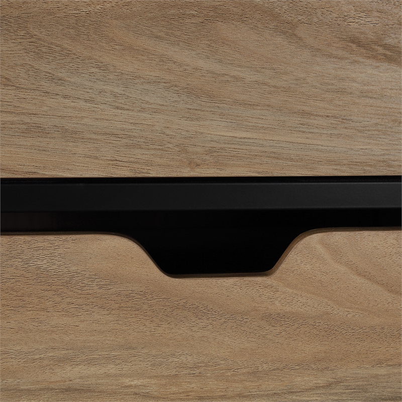 Freeport 3-Drawer Accent Storage Cabinet Engineered Wood in Oak Assembled