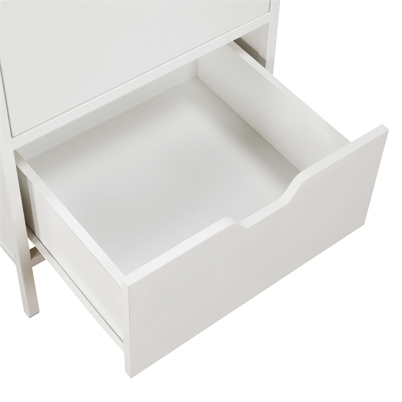 Freeport 3-Drawer Accent Storage Cabinet Engineered Wood in White