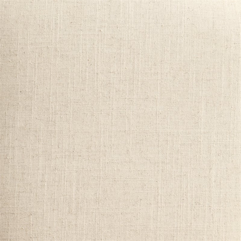 Landis Storage Bench in Linen White Fabric and Brushed Legs