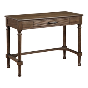 Beacon 40&quot Writing Desk with Drawer in Engineered Wood Brown Oak Finish
