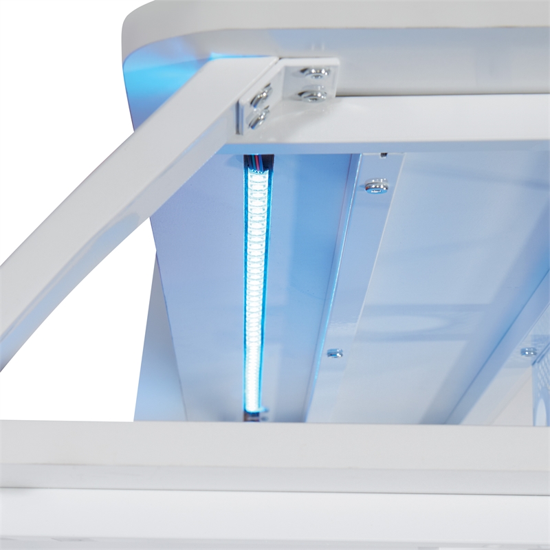 Code 30 Battlestation Gaming Desk in Engineered Wood White Finish