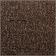 Kerry Swivel Lounge Chair & Footrest in Brown Fabric and Black Base