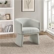 Lucas Accent Chair in Platinum Gray Fabric with Bolted Legs