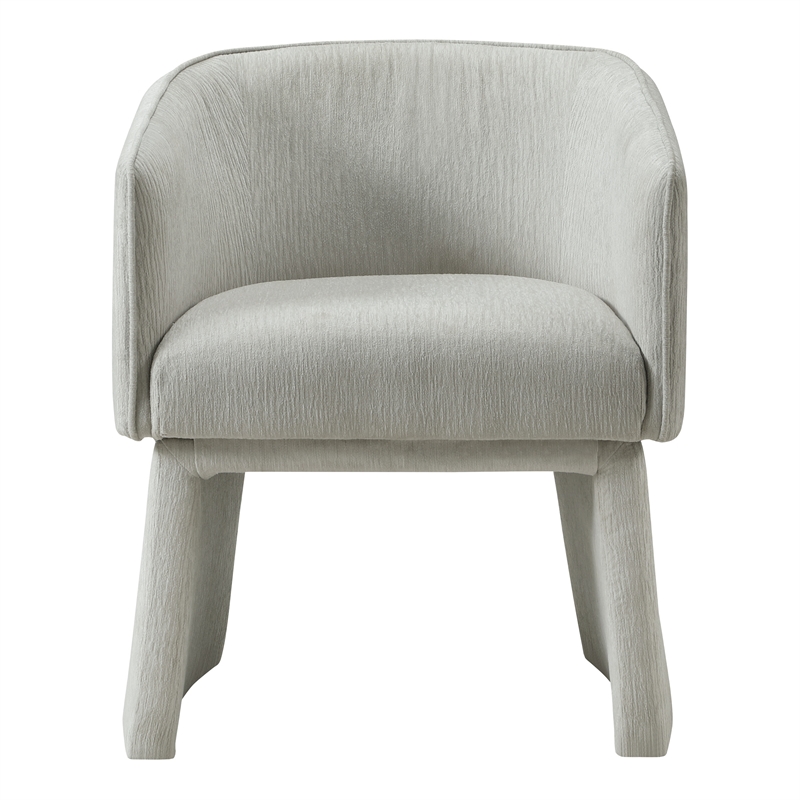 Lucas Accent Chair in Platinum Gray Fabric with Bolted Legs