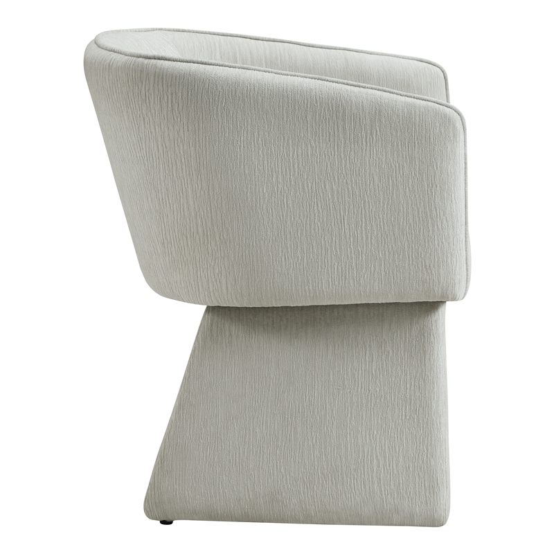 Lucas Accent Chair in Platinum Gray Fabric with Bolted Legs