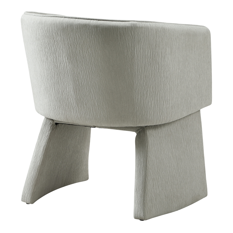 Lucas Accent Chair in Platinum Gray Fabric with Bolted Legs