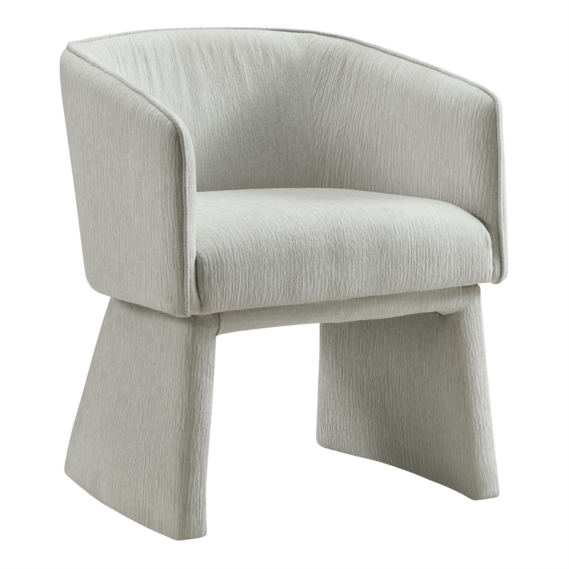 Lucas Accent Chair in Platinum Gray Fabric with Bolted Legs