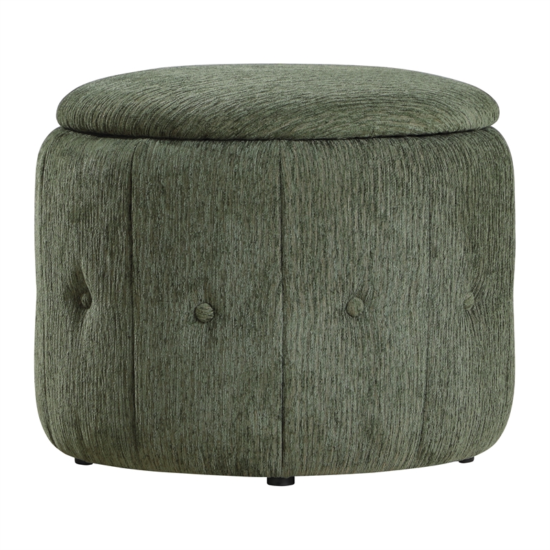 Brayfield Storage Ottoman in Pine Fabric