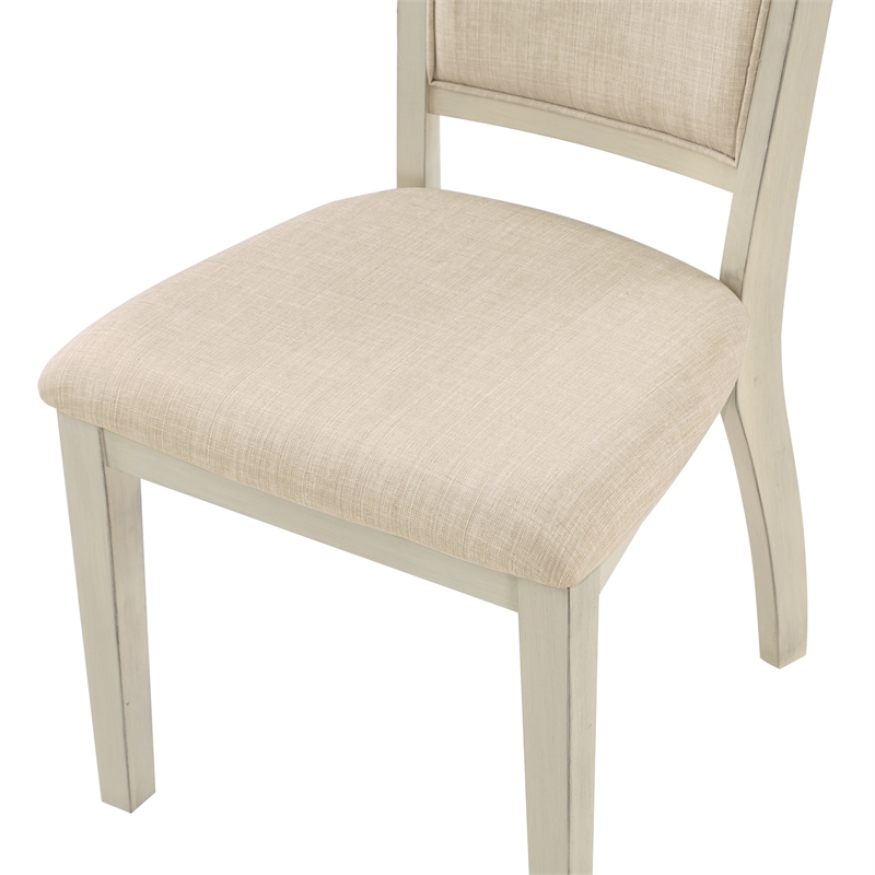 Delina 5-PC Dining Set in Engineered Wood  Antique Natural Top