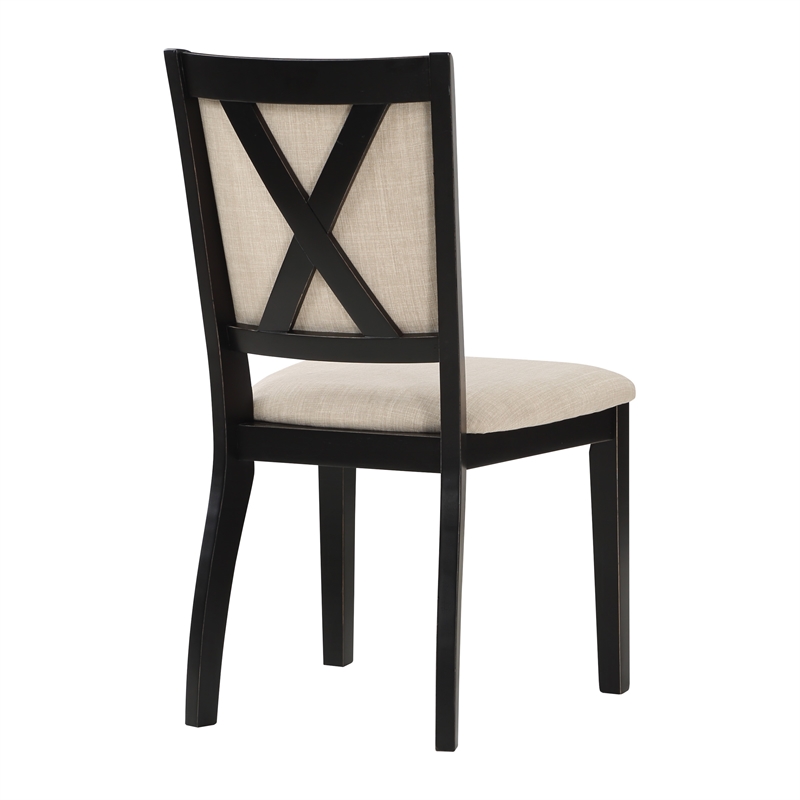 Delina 5-PC Dining Set in Engineered Wood Natural Tobacco Top
