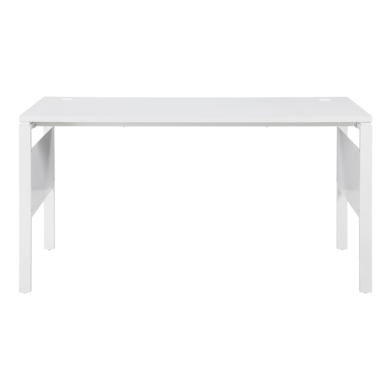 Prado 60x24 Desk with Storage in Metal Schattdecor White Carbon Fiber Desk Top