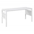 Prado 60x24 Desk with Storage in Metal Schattdecor White Carbon Fiber Desk Top