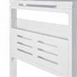Prado 60x60 L Desk with Storage in Metal Schattdecor White Carbon Fiber Desk Top