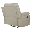 Bryson Recliner Pillow Back in Taupe Faux Leather