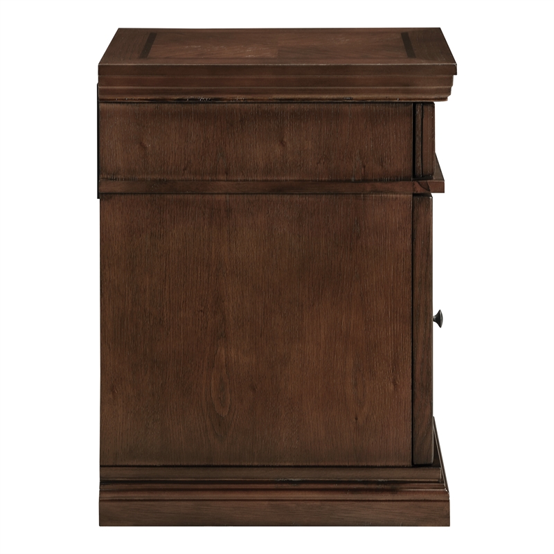 Chair Side Table  in Engineered Wood Oak Finish