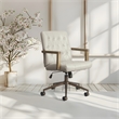 Waltham Office Chair in Taupe Faux Leather
