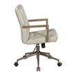 Waltham Office Chair in Taupe Faux Leather