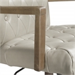 Waltham Office Chair in Taupe Faux Leather