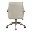 Woodlands Office Chair in Taupe Faux Leather