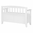 Metro Entry Way Bench with Sierra Snow White finish Engineered Wood