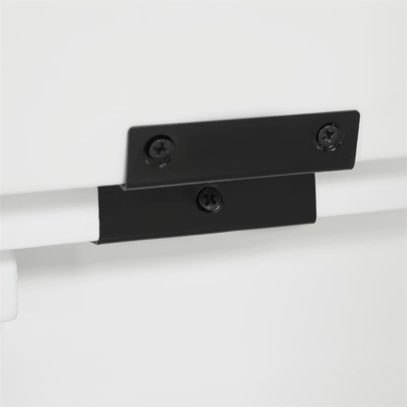 Metro Entry Way Bench with Sierra Snow White finish Engineered Wood