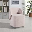 Cady Vanity Chair in Dusty Rose Fabric Fully Assembled