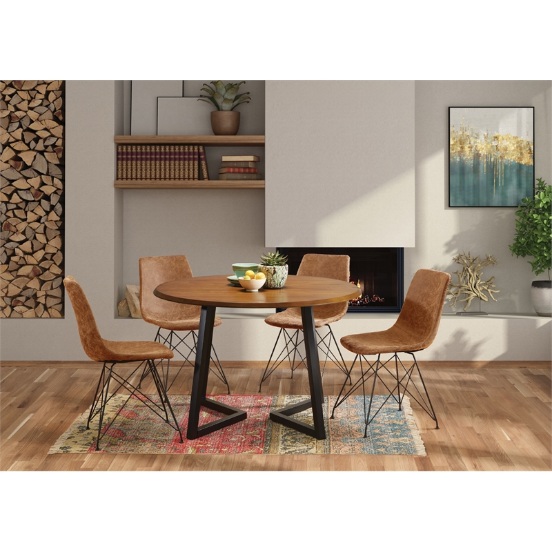 Trenton Chair 4/CTN in Sand Faux Leather