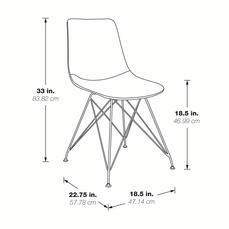 Trenton Chair 4/CTN in Sand Faux Leather