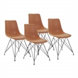 Trenton Chair 4/CTN in Sand Faux Leather
