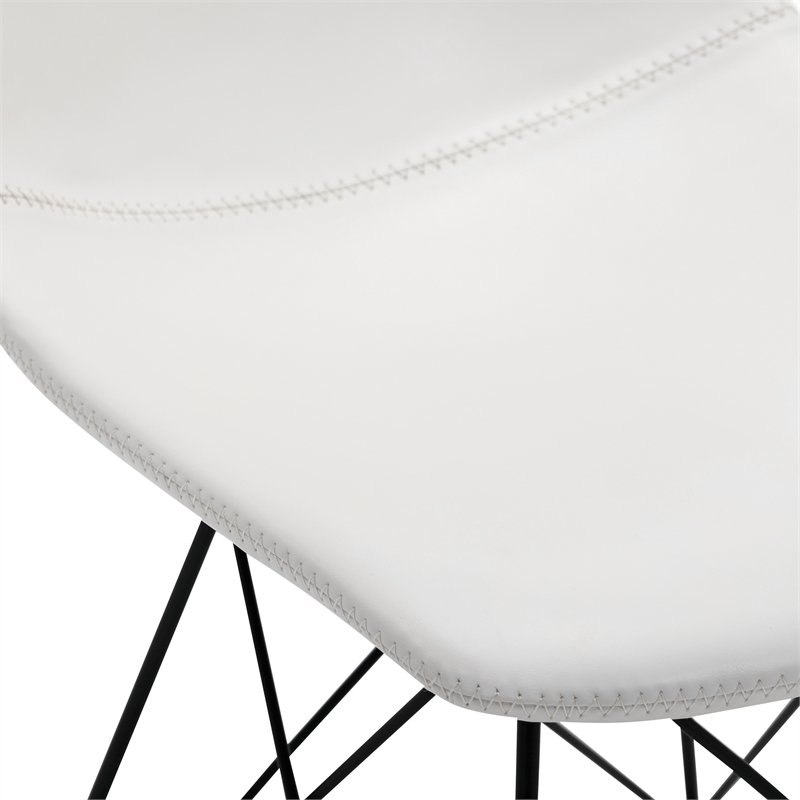 Trenton Chair 4/CTN in White Faux Leather