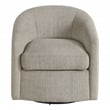 Bella Swivel Chair in Gray Marble Fabric