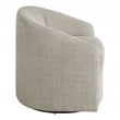 Bella Swivel Chair in Gray Marble Fabric