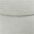 Lyra Storage Ottoman in Platinum Gray with Medium Oak Legs