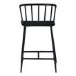 Lincoln All Metal Counter Stool in Black