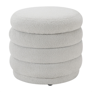 cecil storage ottoman in fog fabric