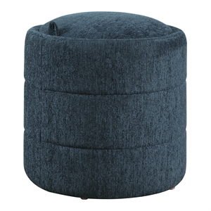 bartley storage ottoman in indigo fabric