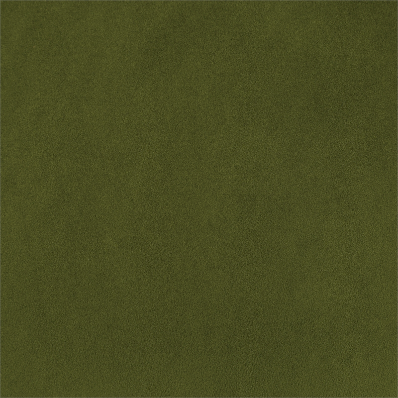 Lillian Oval Back Chair in Moss Green Fabric with Brushed Frame