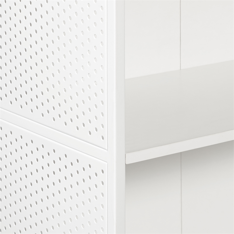 Ace 2 Shelf Bookcase In Engineered Wood White Finish