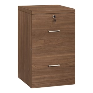 Alpine 2-Drawer Vertical File  in Engineered Wood Majestic Walnut Finish